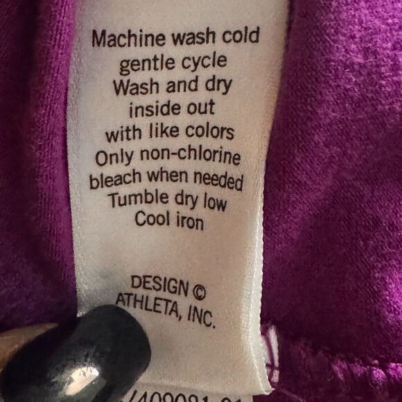 ATHLETA Leighani Twist Mini Dress, Purple Modal Sleeveless  Size M - Picture 9 of 9